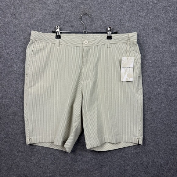 Tommy Bahama Other - Tommy Bahama Nova Wave Sand Stripe 9 Shorts Mens XL Palm Green ST890044 New